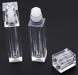 20 Pack Square Clear Roll On Lip Glaze Bottle
