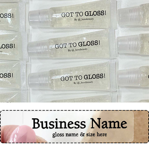 1015- Custom Lip Gloss Labels - 100 Count