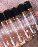100 Pack Black Lip Gloss Tubes with Wand