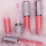 10 pack Silver Bling with Rhinestones lip gloss tube