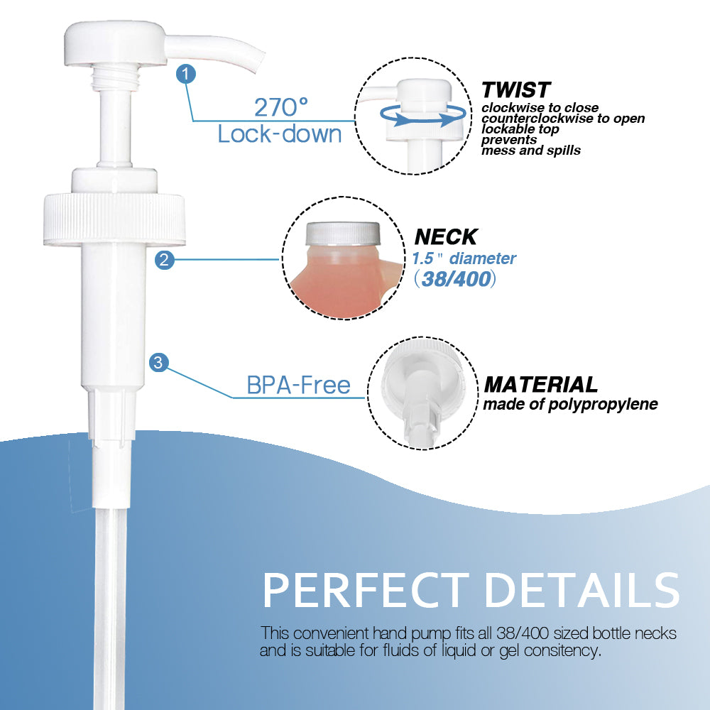 38 400 30ml Honey Milk Gallon Pump Dispenser Controlled Liquid Output