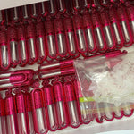 10 PACK Pink Lip Gloss Tubes - Crown Style