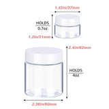4oz + 0.7oz set of 24pcs Slime Containers with Lids
