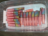 50 pack Rainbow Glitter Rose Gold lip gloss tube