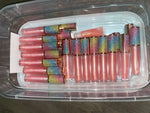 30 pack Rainbow Glitter Rose Gold lip gloss tube