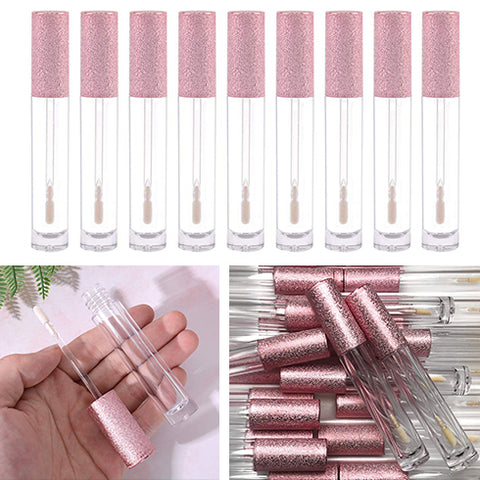 30 Pack 6ml Princess Pink Empty Lip Gloss Tubes