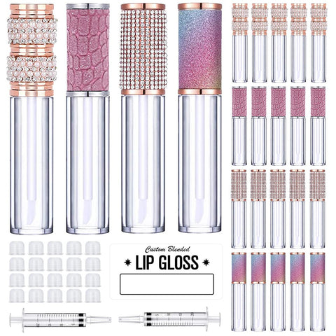 20pcs 5ml Lip Gloss Tubes with Wand
