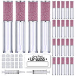 24pcs 5ml Fish Scales Lip Gloss Tubes with Wand