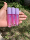 10 Pack Purple Lip Gloss Tubes with Wand