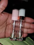 10 Pack White Gold Lip Gloss Tubes with Wand