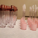 30 Pack White Rose Lip Gloss Tubes with Wand