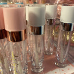 20 Pack White Gold Lip Gloss Tubes with Wand