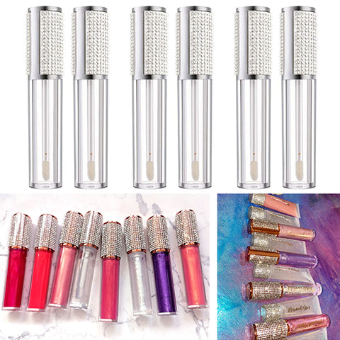 50 pack Silver Bling with Rhinestones lip gloss tube