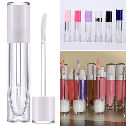 10 Pack White Lip Gloss Tubes with Wand